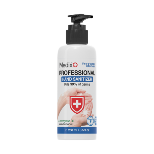 Medix Hand Sanitizer 250ml Fleur d’oranger coton Scent (Blue) Medix Hand Sanitizer 250ml Fleur d’oranger coton Scent (Blue)