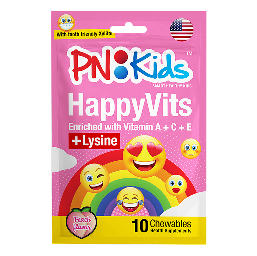 PNKids Happy Vita C Chewables Peach